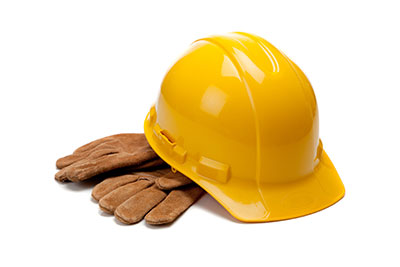 image of hard hat and gloves