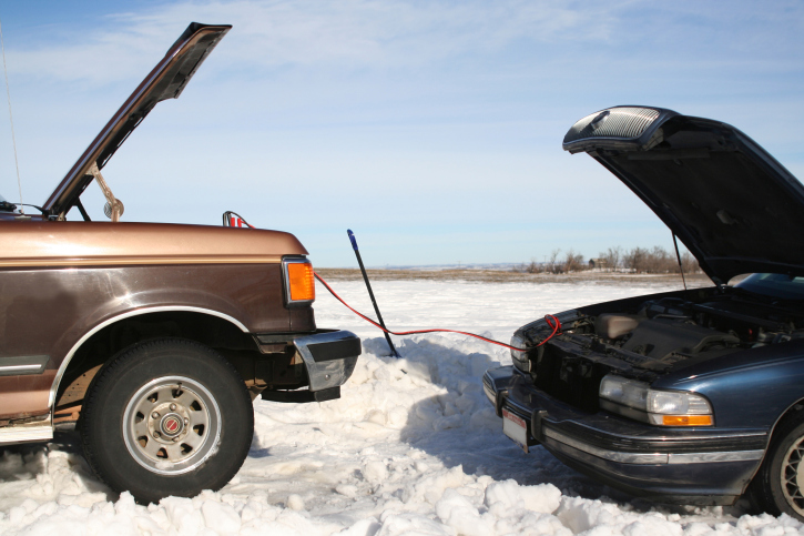 jumping car battery