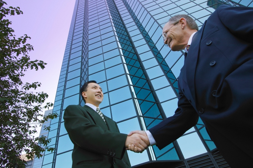 Businessmen Shaking Hands